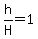h%2FH=1