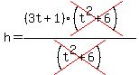 h=%28%283t%2B1%29cross%28%28t%5E2%2B6%29%29%29%2Fcross%28%28t%5E2%2B6%29%29