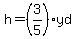 h=%283%2F5%29+yd