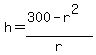 h=%28300-r%5E2%29%2Fr