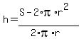 h=%28S-2%2Api%2Ar%5E2%29%2F%282%2Api%2Ar%29