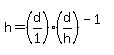 h=%28d%2F1%29%2A%28d%2Fh%29%5E%28-1%29