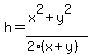 h=%28x%5E2+%2B+y%5E2%29%2F%282%28x%2By%29%29