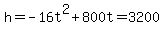 h=-16t%5E2%2B800t=3200