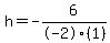 h=-6%2F-2%281%29