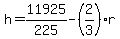 h=11925%2F225-%282%2F3%29r