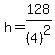 h=128%2F%284%29%5E2