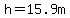 h=15.9m