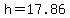 h=17.86