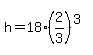 h=18%282%2F3%29%5E%283%29