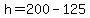 h=200-125