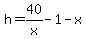 h=40%2Fx-1-x