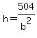 h=504.0%2Fb%5E2
