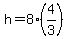 h=8%284%2F3%29