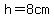 h=8cm