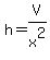 h=V%2Fx%5E2