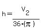 h=V%5B2%5D%2F%2836%2A%28pi%29%29