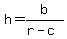 h=b%2F%28r-c%29