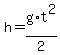 h=g%2At%5E2%2F2