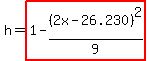 h=highlight%281-%282x-26.230%29%5E2%2F9%29