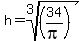 h=root%283%2C%2834%2Fpi%29%29