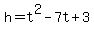 h=t%5E2-7t%2B3