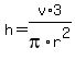 h=v%2A3%2Fpi%2Fr%5E2