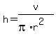 h=v%2F%28pi%2Ar%5E2%29