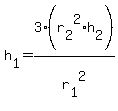 h%5B1%5D=3%2A%28r%5B2%5D%5E2%2Ah%5B2%5D%29%2Fr%5B1%5D%5E2