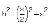 h%5E2%2B%28x%2F2%29%5E2=x%5E2