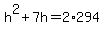 h%5E2%2B7h=2%2A294