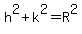 h%5E2%2Bk%5E2=R%5E2
