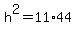 h%5E2=11%2A44