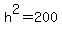 h%5E2=200