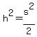 h%5E2=s%5E2%2F2