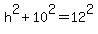 h%5E2+%2B+10%5E2+=+12%5E2
