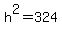 h%5E2+=+324