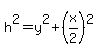 h%5E2+=+y%5E2+%2B+%28x%2F2%29%5E2
