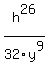 h%5E26%2F32y%5E9