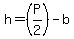 h+=+%28P%2F2%29-b