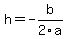 h+=+-+b%2F2a