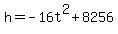 h+=+-16t%5E2%2B8256