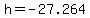 h+=+-27.264