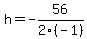 h+=+-56%2F2%28-1%29