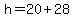 h+=+20%2B28