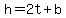 h+=+2t%2Bb