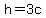 h+=+3c