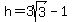 h+=+3sqrt%283%29-1