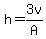 h+=+3v%2FA