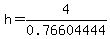h+=+4%2F0.76604444